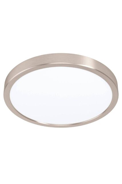 Eglo Fueva 5 Satin Nickel Round Integrated LED Flush Light in Metallics - image 1