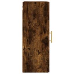 Berkfield Home Wall Mounted Cabinet Smoked Oak 34.5x34x90 cm in Brown - thumbnail 8