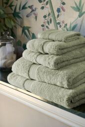 CHRISTY 'Renaissance' Luxury 675GSM Egyptian Cotton Towels in Pale Green - thumbnail 1
