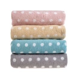 Allure Bath Fashions Polka Dot Patterned Towels - Stone - thumbnail 5