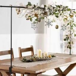 FLAVORA Adjustable Metal Backdrop Support Stand in Black - Size: 0.6m2 - thumbnail 5
