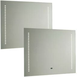 Loops 2 PACK IP44 LED Bathroom Mirror 50cm x 60cm Vanity Light IR Switch Shaver Socket - Size: 50 cm x 60 cm - thumbnail 1