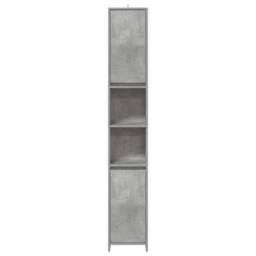 Berkfield Home 4 Piece Bathroom Furniture Set Concrete Grey Engineered Wood - thumbnail 5