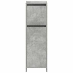 Berkfield Home 4 Piece Bathroom Furniture Set Concrete Grey Engineered Wood - thumbnail 7