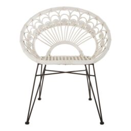 Orsina Manado Natural Rattan Chair in White - thumbnail 7