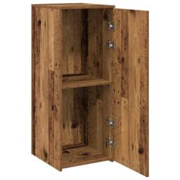 Berkfield Home Storage Cabinet Old Wood 40x45x103.5 cm Engineered Wood in Brown - thumbnail 4