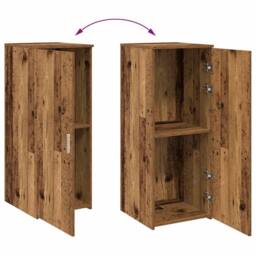 Berkfield Home Storage Cabinet Old Wood 40x45x103.5 cm Engineered Wood in Brown - thumbnail 8