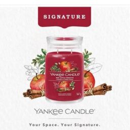 YANKEE CANDLE Signature Red Apple Wreath Large Jar Red 567g - thumbnail 4