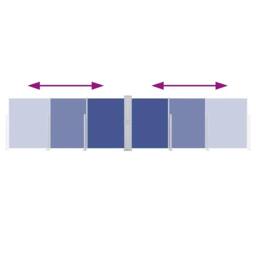 Berkfield Home Retractable Side Awning Blue 140x600 cm - thumbnail 6