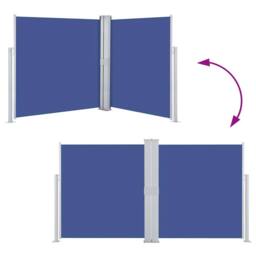 Berkfield Home Retractable Side Awning Blue 140x600 cm - thumbnail 5