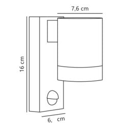 Nordlux Modern Outdoor Wall Light Black Metal GU10 Weatherproof - Mains Powered, IP54 - thumbnail 3