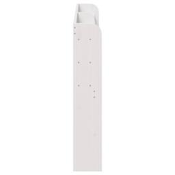 Berkfield Home Headboard with Shelves White 135 cm Solid Wood Pine - thumbnail 4