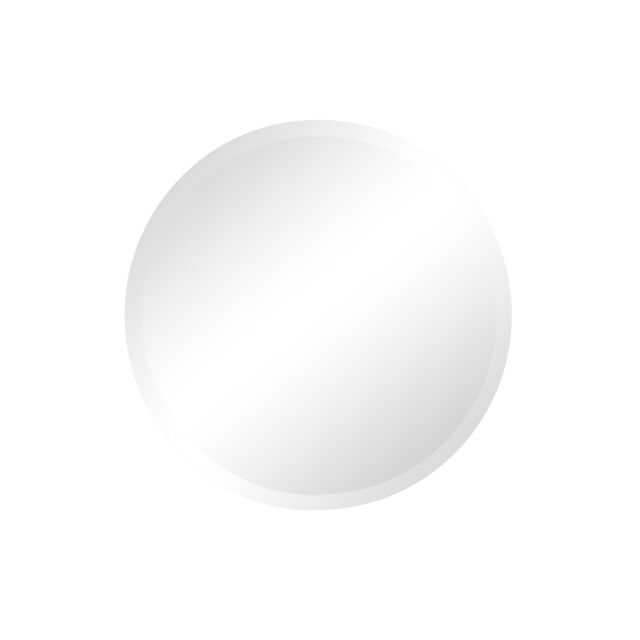 Melody Maison Round Frameless Bevelled Mirror 50cm X 50cm in Clear - Size: 50 cm X 50 cm - image 1