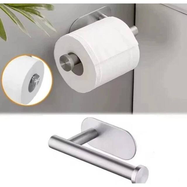 SPETLEK Stainless Steel Toilet Roll Paper Holder in Silver - image 1