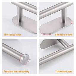 SPETLEK Stainless Steel Toilet Roll Paper Holder in Silver - thumbnail 5