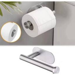 SPETLEK Stainless Steel Toilet Roll Paper Holder in Silver - thumbnail 1