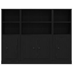 Berkfield Home Highboard Black Oak 132x35, 5x103, 5 cm Engineered Wood - thumbnail 8