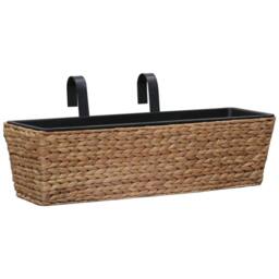 Berkfield Home Garden Planters 2 pcs Water Hyacinth in Brown - thumbnail 3
