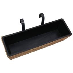 Berkfield Home Garden Planters 2 pcs Water Hyacinth in Brown - thumbnail 4