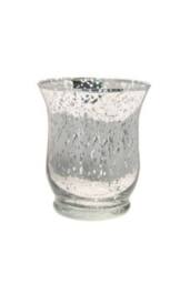 KDMD Medium Shiny Speckle Silver Hurricane Vase 2 Pack - thumbnail 4