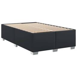 Berkfield Home Elegant Bed Frame without Mattress Black¬†Double Faux Leather in Black - Size: Double - thumbnail 1