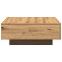 Berkfield Home Coffee Table Artisan Oak 80x80x31 cm Engineered Wood in Brown - Size: 80 x 80 x 31 cm - thumbnail 8