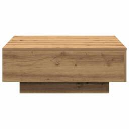 Berkfield Home Coffee Table Artisan Oak 80x80x31 cm Engineered Wood in Brown - Size: 80 x 80 x 31 cm - thumbnail 5