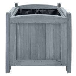 Berkfield Home Garden Raised Beds 2 pcs 30x30x30 cm Solid Firwood in Grey - Size: 30 x 30 x 30 cm - thumbnail 3