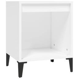 Berkfield Home Elegant Bedside Cabinet White 40x35x50 cm - Size: 40 x 35 x 50 cm - thumbnail 3