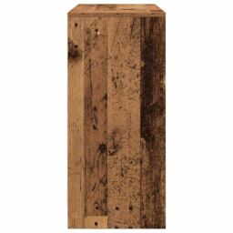 Berkfield Home Sideboard with Drawer Old Wood 80x34x76 cm Engineered Wood in Brown - Size: 80 x 34 x 76 cm - thumbnail 7