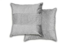 New Edge Blinds Melia Cushion Cover in Grey - Size: 43 cm x 43 cm