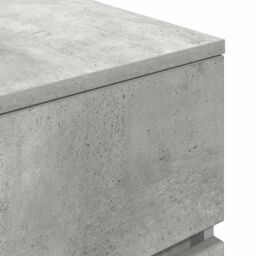 Berkfield Home Bedside Cabinet with 3 Drawers Concrete Grey 39x35x65 cm - Size: 39 x 35 x 65 cm - thumbnail 9
