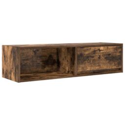 Berkfield Home TV Cabinets 2 pcs Smoked Oak 100x31x25.5 cm Engineered Wood in Brown - thumbnail 6