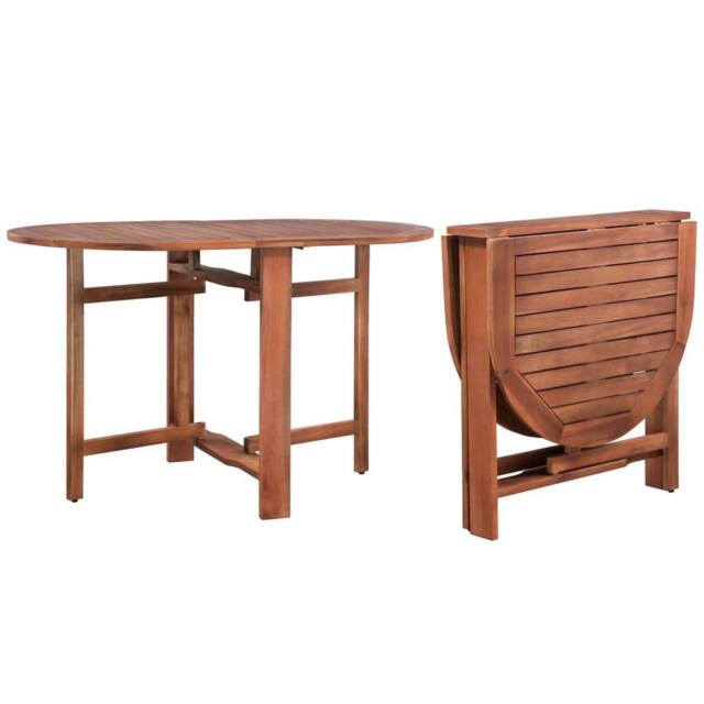 Berkfield Home Garden Table 120x70x74 cm Solid Acacia Wood in Brown - Size: 120 x 70 x 74 cm - image 1