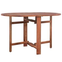 Berkfield Home Garden Table 120x70x74 cm Solid Acacia Wood in Brown - Size: 120 x 70 x 74 cm - thumbnail 2