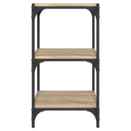 Berkfield Home Book Cabinet Sonoma Oak 40x33x70.5 cm Engineered Wood & Steel in Brown - thumbnail 5