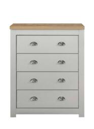 Birlea Highgate 4 Drawer Chest Grey & Oak - thumbnail 7