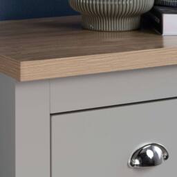 Birlea Highgate 4 Drawer Chest Grey & Oak - thumbnail 3