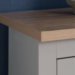 Birlea Highgate 4 Drawer Chest Grey & Oak - thumbnail 4