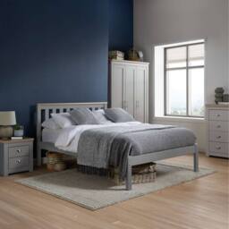 Birlea Highgate 4 Drawer Chest Grey & Oak - thumbnail 2
