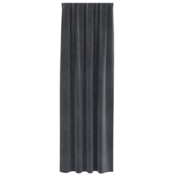 Berkfield Home Blackout Curtains with Top Tape 2 pcs Light Grey Velvet - thumbnail 3