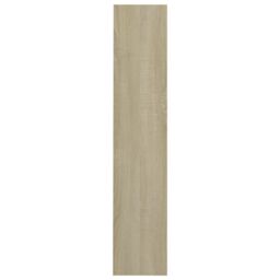 Berkfield Home Wall Shoe Cabinet Sonoma Oak 60x18x90 cm Engineered Wood in Brown - Size: 60 x 18 x 90 cm - thumbnail 5