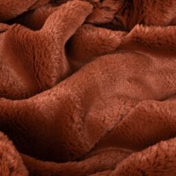 Paoletti Empress Faux Fur Throw in Orange - Size: 130 cm x 180 cm - thumbnail 4