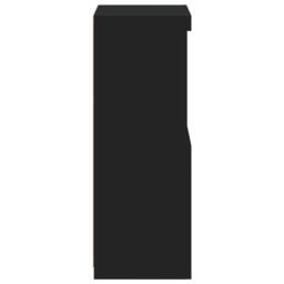 Berkfield Home Sideboard with LED Lights Black 41x37x100 cm - Size: 41 x 37 x 100 cm - thumbnail 8