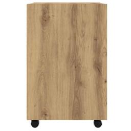 Berkfield Home Classic Cabinet with Wheels Artisan Oak 33x38x60 cm Engineered Wood in Brown - Size: 33 x 38 x 60 cm - thumbnail 5