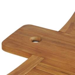 Berkfield Home Folding Bar Table 155x53x105 cm Solid Teak Wood in Brown - Size: 155 x 53 x 105 cm - thumbnail 8