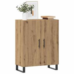 Berkfield Home Sideboard Artisan Oak 69.5x34x90 cm Engineered Wood in Light Brown - thumbnail 2