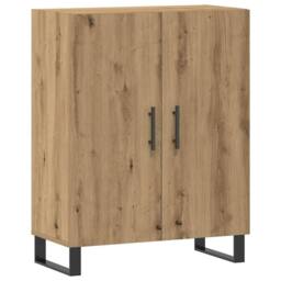 Berkfield Home Sideboard Artisan Oak 69.5x34x90 cm Engineered Wood in Light Brown - thumbnail 1