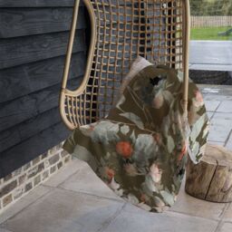 Benjamin Tate Design Imprint Fantastic Paint Bouquet Blanket in Natural - Size: 120 cm x 150 cm - thumbnail 4