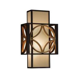 Netlighting Remy 1 Light Indoor Wall Light Gold Bronze in Brown - thumbnail 1